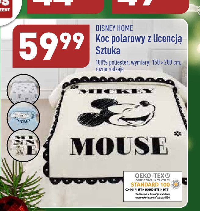 Koc dziecięcy 150 x 200 cm myszka minnie Disney home promocja