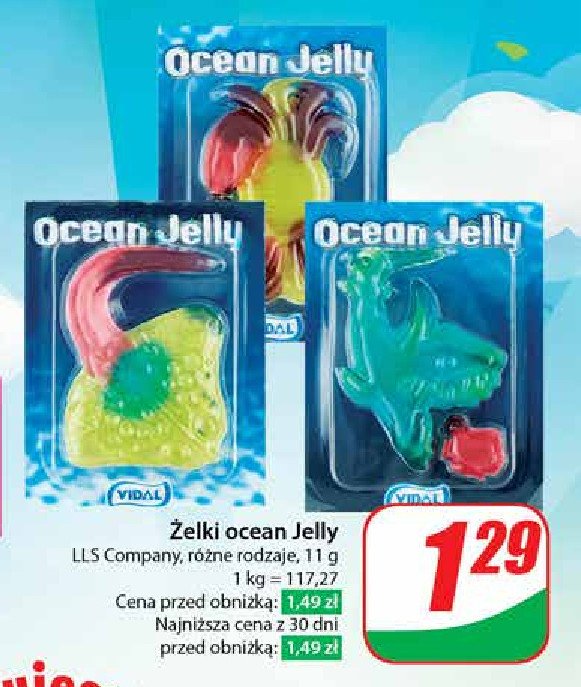 Żelki ocean jelly Vidal promocja