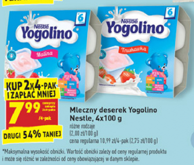 Deser malinowy Nestle yogolino promocja
