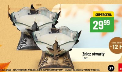 Znicz otwarty promocja w POLOmarket