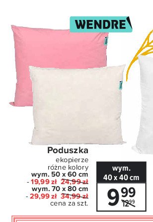 Poduszka z pierzem naturalnym 50 x 60 cm różowy Wendre promocja