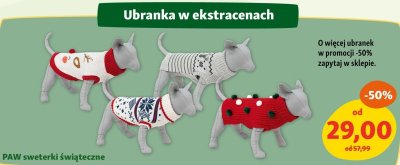 Ubranka sweterki świąteczne dla psa - cena od: promocja w MAXI ZOO