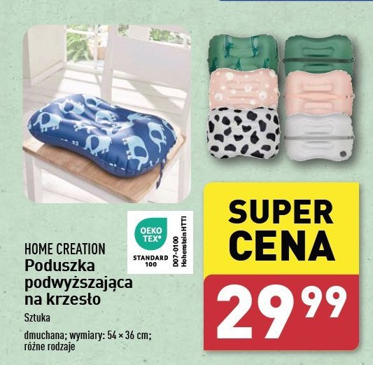 Poduszka na krzesło ze sztucznego futra 38 cm Home creation promocja