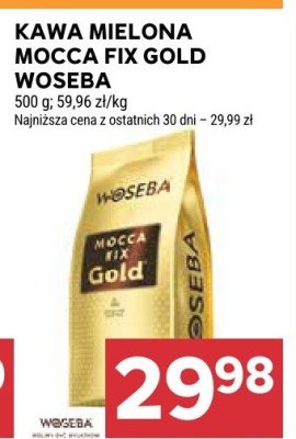 Kawa mielona Mocca Fix Gold Woseba 500g promocja w Stokrotka