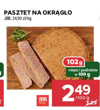 Pasztet na okragło Jbb bałdyga promocja