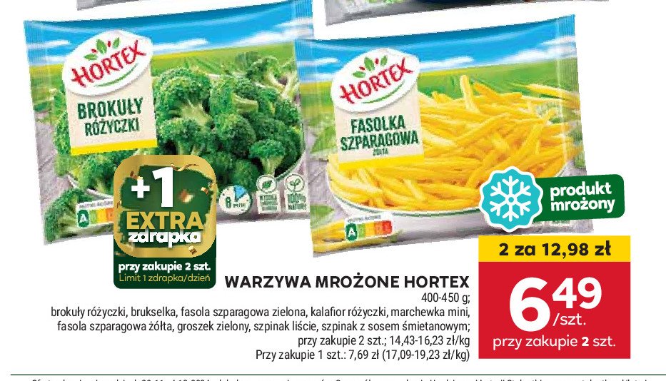 Szpinak liście w sosie śmietanowym Hortex promocja