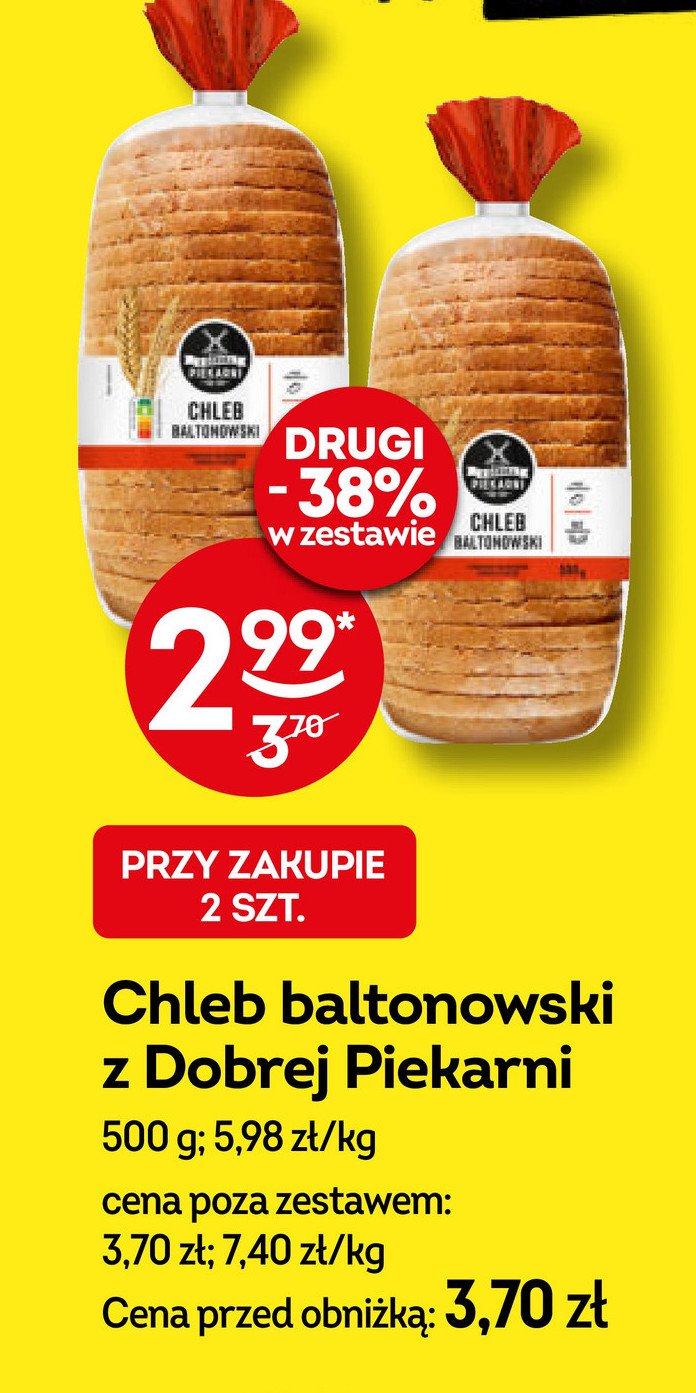 Chleb baltonowski Z dobrej piekarni promocja w Żabka