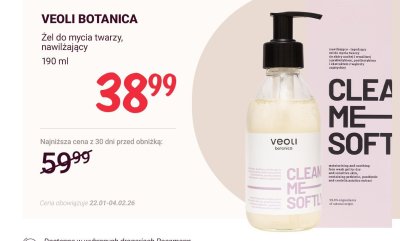 Żel do mycia twarzy Veoli Botanica Clean Me Soft nawilżający promocja w Rossmann