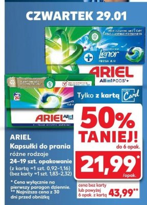 Kapsułki do prania promocja w Kaufland