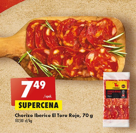 Salami iberico El toro rojo promocja