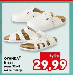 Klapki damskie 37-41 Oyanda promocja w Kaufland