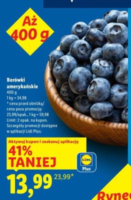 Borówki amerykańskie promocja w Lidl