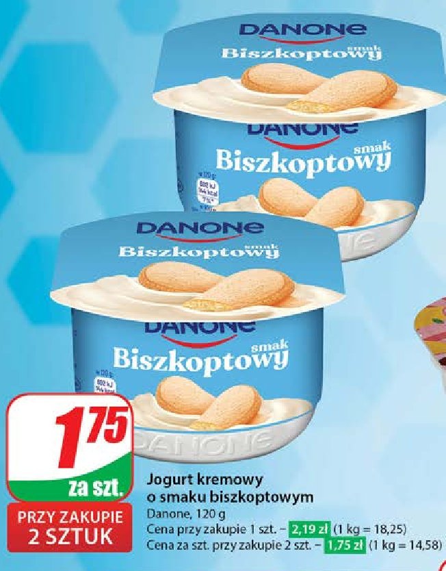 Jogurt biszkoptowy Danone kremowy promocja