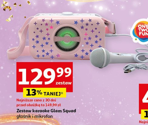 Zestaw karaoke glam squad promocja w Auchan