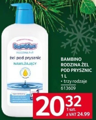 Bambino rodzina żel pod prysznic 1 l trzy rodzaje promocja w Selgros