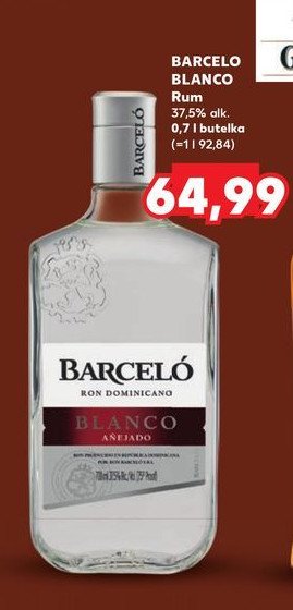 Rum Barcelo blanco anejado promocja