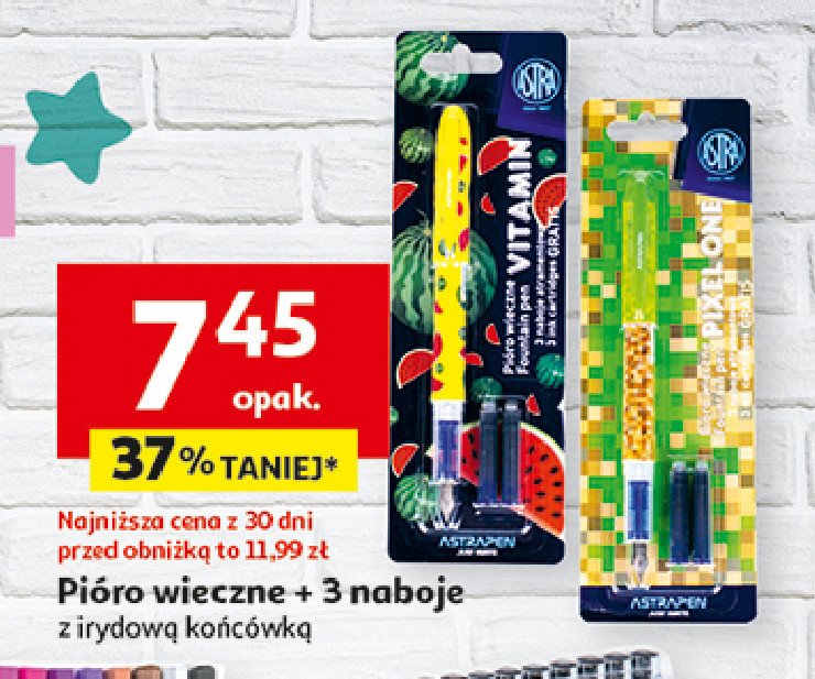 Pióro wieczne + 3 naboje vitamin Astra promocja