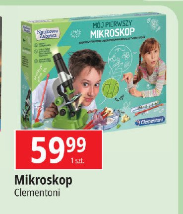 Naukowa zabawa - mój pierwszy mikroskop Clementoni promocja w Leclerc