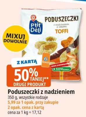 Poduszeczki z nadzieniem Toffi promocja w Leclerc