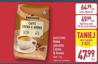 Kawa ziarnista Crema & Aroma 1 kg promocja w Aldi