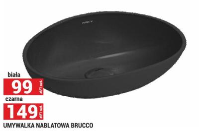 Umywalka nablatowa BRUCCO czarna promocja w Merkury Market