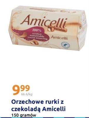 Orzechowe rurki z czekoladą  promocja w Action