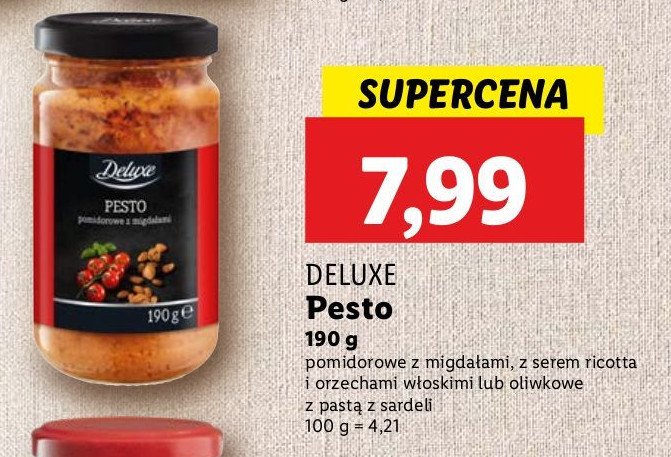 Pesto z serem ricotta Deluxe promocja