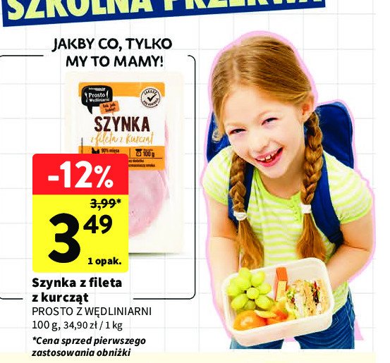 Szynka z fileta z kurcząt Intermarche prosto z wędliniarni promocja