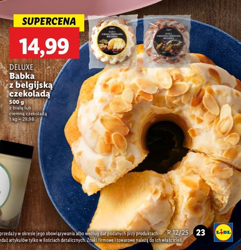 Babka z ciemną belgijską czekoladą Deluxe promocja