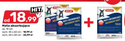 Mata absorbująca dla zwierząt 60 x 60 cm promocja w Bricomarche