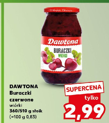 Buraczki wiórki Dawtona promocja