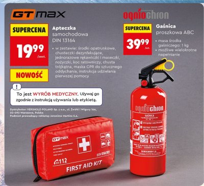 Apteczka samochodowa DIN 13164 GT max promocja w Biedronka