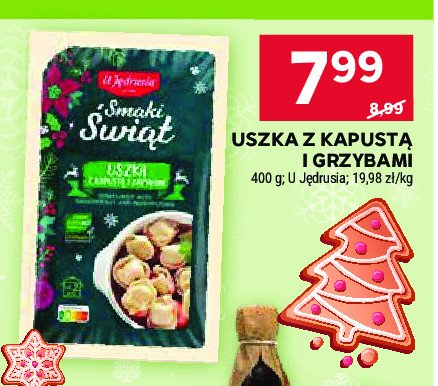 Uszka z kapustą i grzybami U jędrusia promocja w Stokrotka