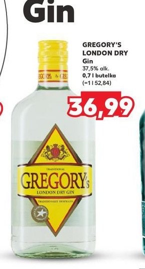 Gin GREGORY'S promocja w Kaufland