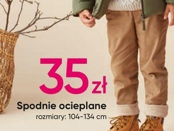 Spodnie ocieplane rozm. 104-134 cm promocja