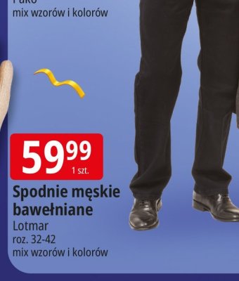 Spodnie męskie bawełniane Lotmar promocja w Leclerc