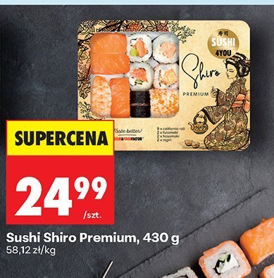 Sushi Shiro Premium promocja w Biedronka