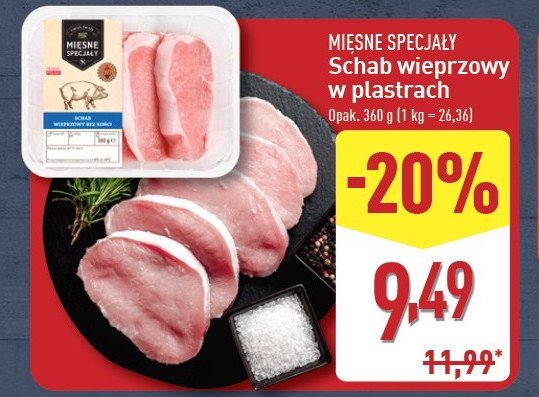 Schab wieprzowy bez kości Mięsne specjały zawsze świeże (aldi) promocja