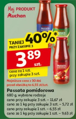 Passata pomidorowa 680g wybrane rodzaje promocja w Auchan