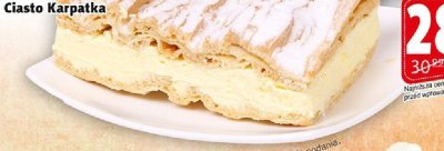 Ciasto Karpatka Cukiernia MAZURSKA promocja w Prim Market