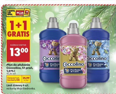 Płyn do płukania Coccolino Perfume & Care 1,275 l promocja w Biedronka