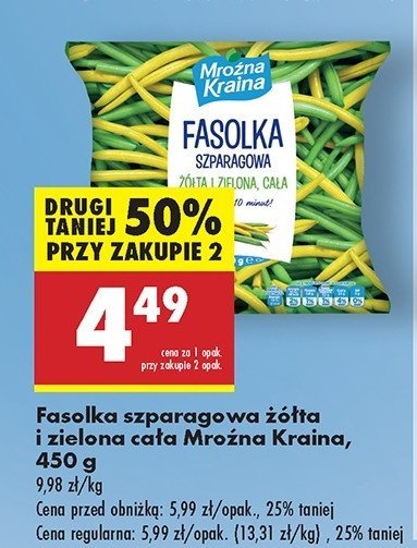 Fasolka szparagowa zielona Mroźna kraina promocja