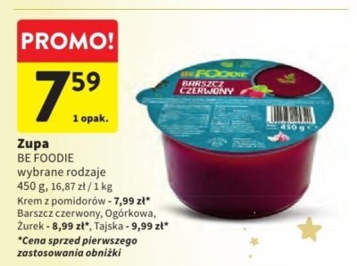Zupa Be Foodie wybrane rodzaje promocja w Intermarche