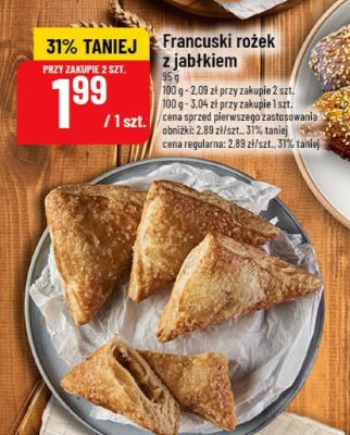 Francuski rożek z jabłkiem promocja w POLOmarket