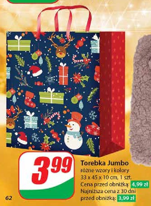 Torebka prezentowa jumbo 33 x 45 x 10 cm promocja