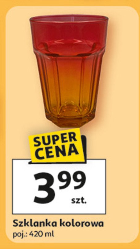 Szklanka 420 ml promocja w Auchan