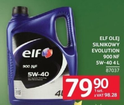 ELF olej silnikowy Evolution 900 NF 5W-40 4 L promocja w Selgros