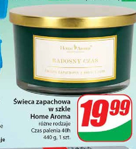 Świeca zapachowa radosny czas Home aroma promocja