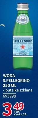 Woda S.Pellegrino 250ML butelka szklana promocja w Selgros