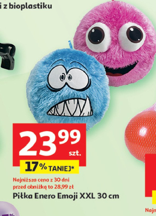 Piłka emoji xxl 30 cm Enero promocja w Auchan